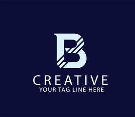 Letter b logo design with modern concept. Icon letter b vector illustration, log b, vector logo, modern logo, stylish logo, new logo 