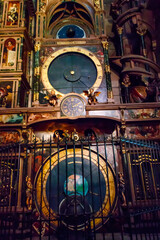 Astronomical clock in the Cathedral of Our Lady of Strasbourg in Strasbourg, France