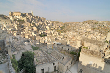 Fototapeta na wymiar Panorama of the Italian city of Matera