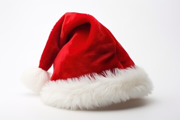Santa claus hat isolated on white background