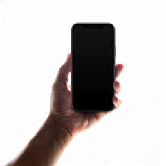 hand holding mobile phone