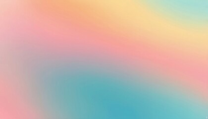 Pastel pink, teal butter, yellow and papaya orange gradient background. Soft colors blended abstract gradient background vector art illustration - obrazy, fototapety, plakaty