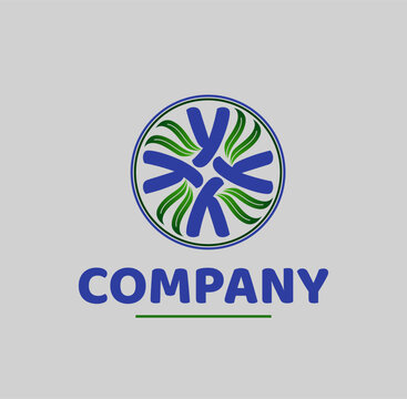Y company name with green leaf icon