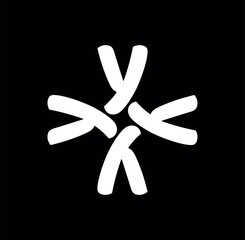 Y brand initial letters monogram. YYYY icon.