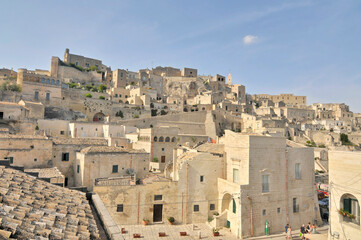 Fototapeta na wymiar Panorama of the Italian city of Matera