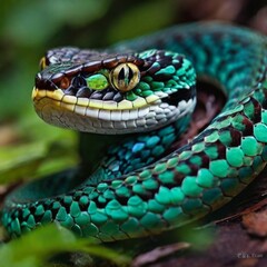 Fototapeta premium snake in the grass