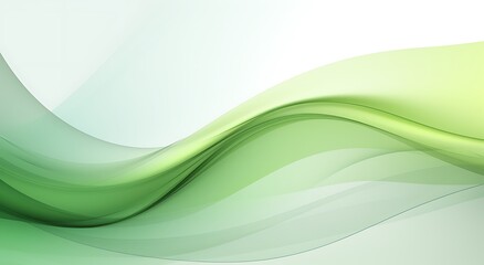 abstract background with green waved lines for brochure, website, flyer design.