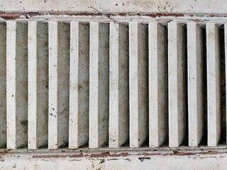 Top view of old cement drain