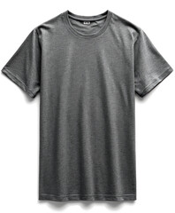 A gray t-shirt, tshirt on a white background, mockup on light background.