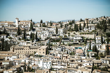 ancient arabic fortress Alhambra  Granada  Spain