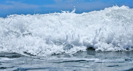 water splash in the sea