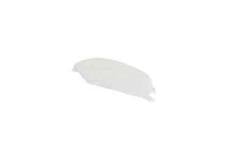 Sour cream or sauce smeared on a white background