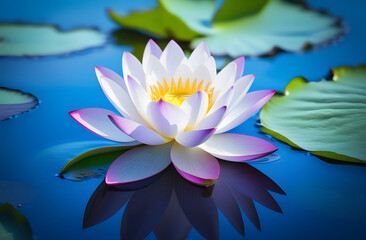 water lily in the pond. 