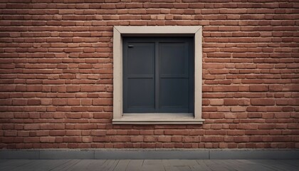 Fototapeta na wymiar window on a brick wall