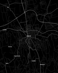 Kaposvar Hungary Map, Detailed Dark Map of Kaposvar Hungary