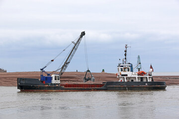 	
Dredger on the River Teign, Devon	