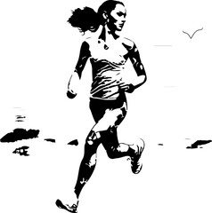 Obraz premium Verschiedene Vektorgrafiken aus den Bereichen: vektor, grafik, illustration, mensch, bar, abstrakt, sketch, Skizze, Silhouette, schwarz, weiß, black, white, 