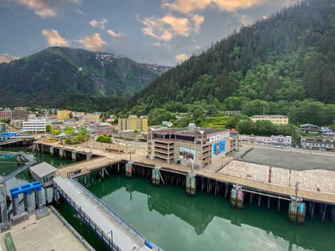 Juneau, Alaska: Downtown area, Cruise Ship port, Elizabeth Peratrovich mural, Aquilean Whale Tail sculptures, Koot&eacute;eyaa Deiy&iacute;, or Totem Pole Trail on the waterfront. 
