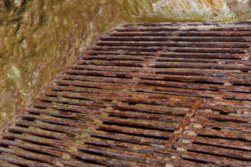 A scene from underground ancient city in Cappadocia, Turkey.