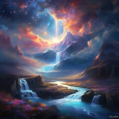 Naklejka premium Brain Skull generative ai