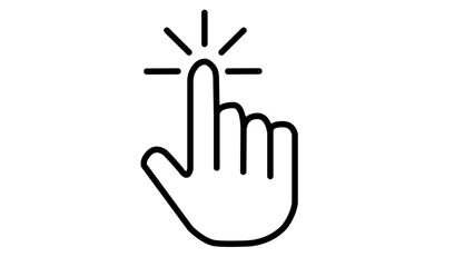 Computer Mouse Click Cursor Set. Hand and Arrow Pointer Pictogram, Black Finger Web Click Pointer and Arrow Line and Silhouette Icon. Isolated Vector Illustration.