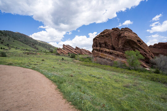 Hiking Trail at Red Rocks Park in Denver, Colorado
