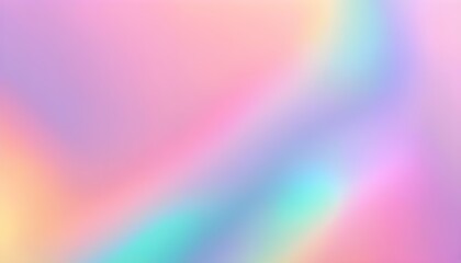 Bright pastel colors cute pink, sky blue, light yellow holographic gradient background design, wallpaper