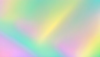 pastel colors cute green, yellow, holographic gradient background design, wallpaper, Flat lay.