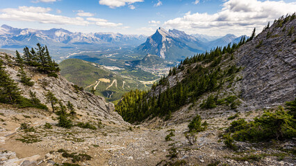 banff from the moutains