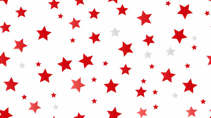Red stars on a plain white background, for background or wallpaper use and text overlay - obrazy, fototapety, plakaty