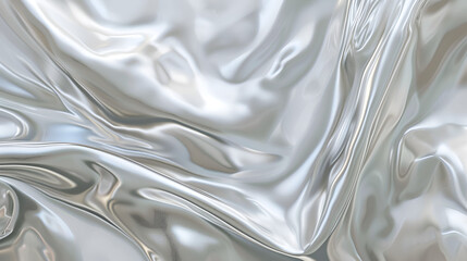 diaphanous colloidal silver metal cloth texture, abstract silver wallpaper, backdrop