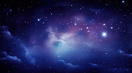 Fototapeta na wymiar Fantasy beautiful space background of the night with starry sky. AI generated image