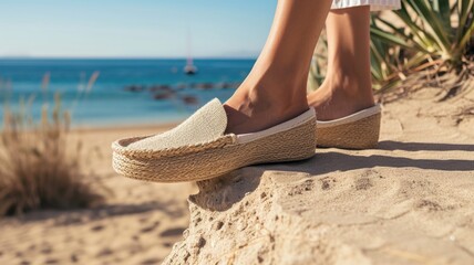 Easygoing espadrilles with a comfortable sole, perfect for a relaxed summer look