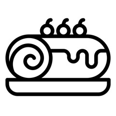 Roll Cake sweet icon