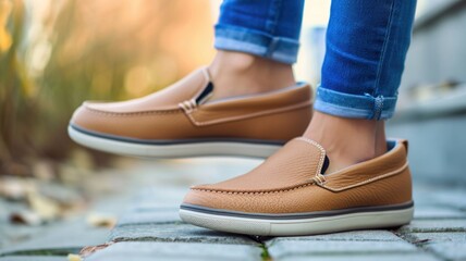 slip-on shoes with a comfortable sole, perfect for a relaxed summer look