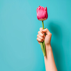 tulip in hand, women's day, 8m