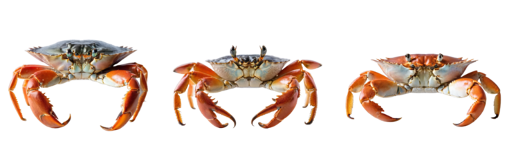 Crab on a trasnparent background, PNG format