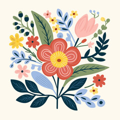 vector garden botanical element collection set