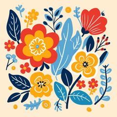 vector garden botanical element collection set