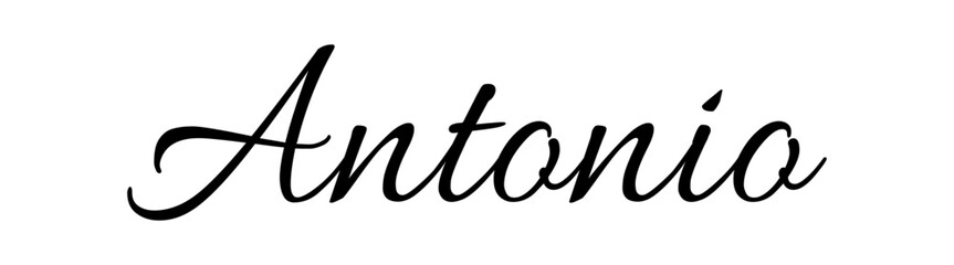 Antonio - black color - name - ideal for websites, emails, presentations, greetings, banners, cards, books, t-shirt, sweatshirt, prints, cricut, silhouette,		