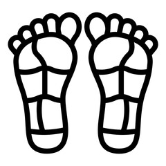 Reflexology foot icon