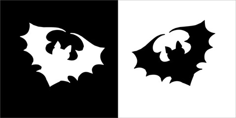  Illustration vector graphics of bat icon
