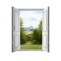 open window on transparent background PNG image