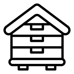 Hive Box for apiary icon