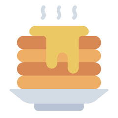 Pancakes food breakfast icon