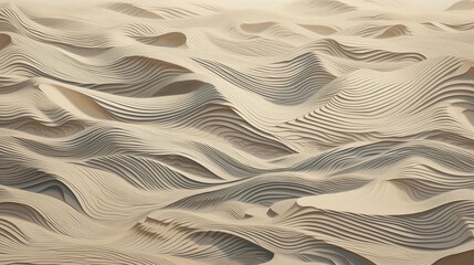 Sculpted Sands Layered Lines Abstract Desert Terrain Calm Earthy Palette Digital Art Wallpaper