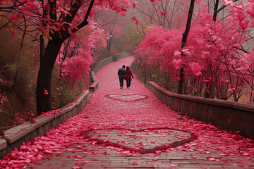 walking in the park