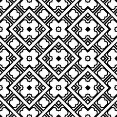 White background with black pattern. Seamless texture for fashion, textile design,  on wall paper, wrapping paper, fabrics and home decor. Simple repeat pattern.