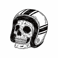 skull and helmet