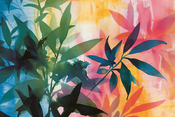 Vibrant Flora: An Abstract Symphony